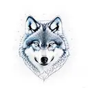 badass Wolf  tattoo design idea