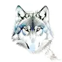 badass Wolf  tattoo design idea