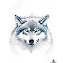 badass Wolf  tattoo design idea