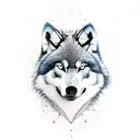 badass Wolf  tattoo design idea