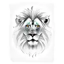 lion with tthe cuban flag in the back and the name juan in it tattoo design idea