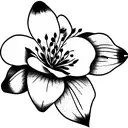 azalea flowe tattoo design idea