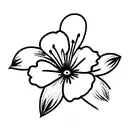 azalea flowe tattoo design idea