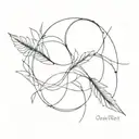 overlap tattoo design idea