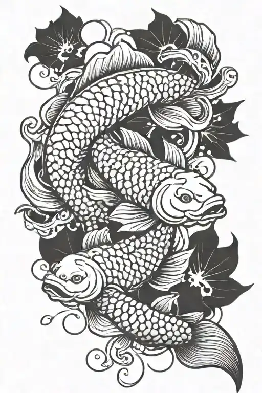 sumo koi tattoo tattoo design idea