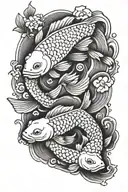sumo koi tattoo tattoo design idea