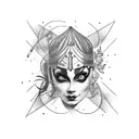 circus artist tattoo design idea