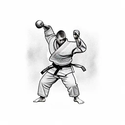Judo, football, powerlifting, coding tattoo design idea