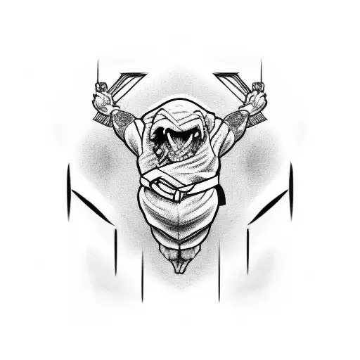 judo and powerlifting and coding tattoo design idea