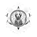 seal in deep sea tattoo design idea
