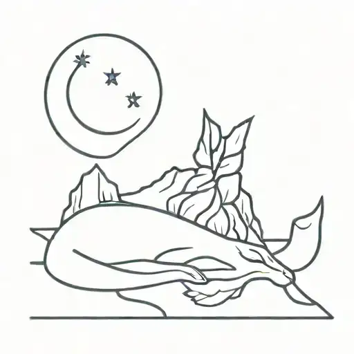 good night god bless tattoo design idea