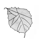 Leaf tattoo design idea