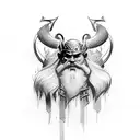 Norse dwarf tattoo design idea