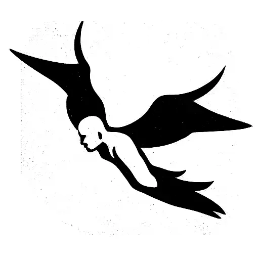 icarus falling out the sky tattoo design idea