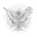 icarus falling out the sky tattoo design idea