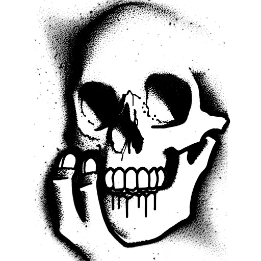 Skull tattoo design idea