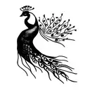 Peacock tattoo design idea