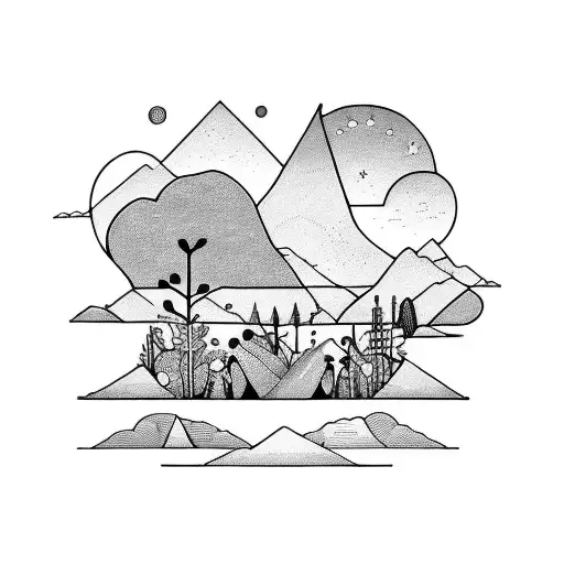 four fsmily members 2 children 1 wife seratonin chemistry nature tattoo design idea