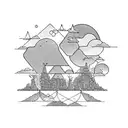four fsmily members 2 children 1 wife seratonin chemistry nature tattoo design idea