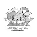 four fsmily members 2 children 1 wife seratonin chemistry nature tattoo design idea