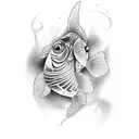 goldfish  tattoo design idea