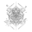 emotion of raising from break down  tattoo design idea