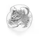 emotion of raising from break down  tattoo design idea