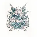 emotion of raising from break down  tattoo design idea