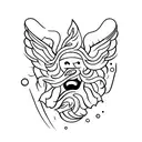 emotion of raising from break down  tattoo design idea