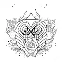 emotion of raising from break down  tattoo design idea