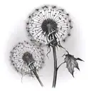 Dandelion tattoo design idea