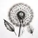 Dandelion tattoo design idea