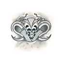 Aries Skull tattoo design idea