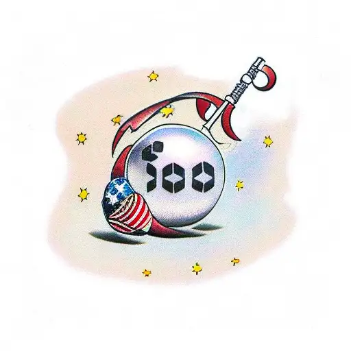 8 Ball tattoo design idea