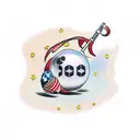 8 Ball tattoo design idea