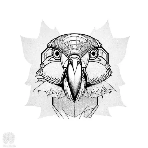 kea parrot  tattoo design idea