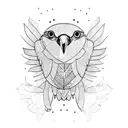 kea parrot  tattoo design idea