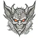 gothic devil tattoo design idea