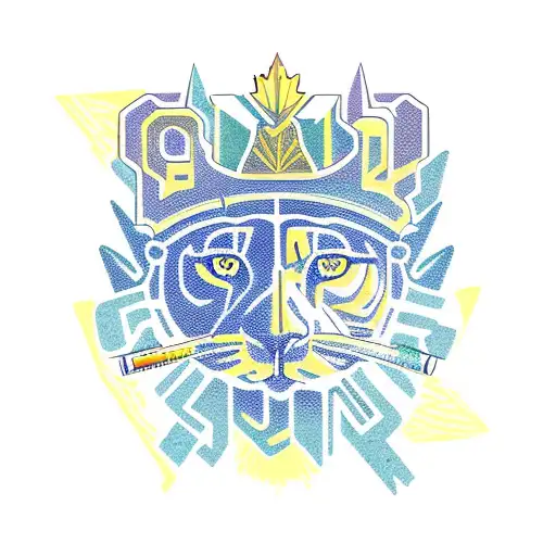 Canadian sphinx with drugs tattoo design idea