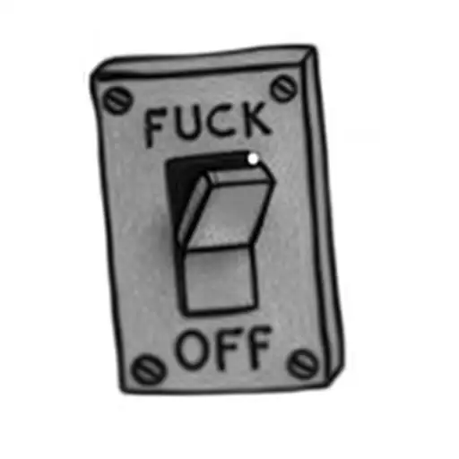 a light switch that says fuck off tattoo design idea