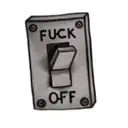 a light switch that says fuck off tattoo design idea