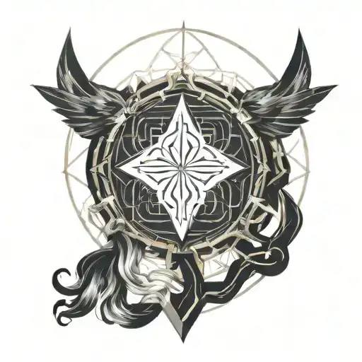 gemini zodiac sign incorporated tattoo design idea