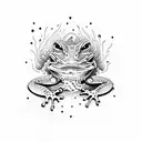 gecko on fire tattoo design idea