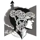 man Power Peace Knowledge tattoo design idea