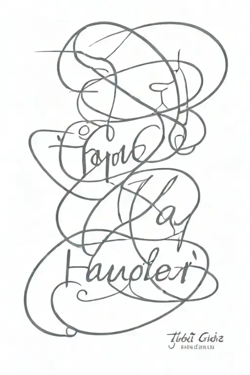 biblical quote intertwined tattoo design idea