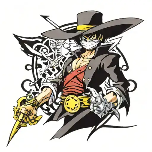 zorro one piece tattoo design idea
