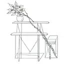 Table made out of lines  tattoo design idea