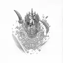 Jojo's Killer Queen another one bites the dust tattoo design idea