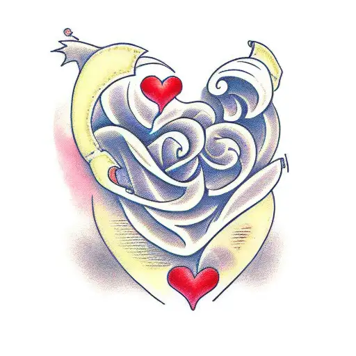 Crying Heart tattoo design idea