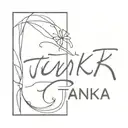 "tanka" written overlapping tattoo design idea